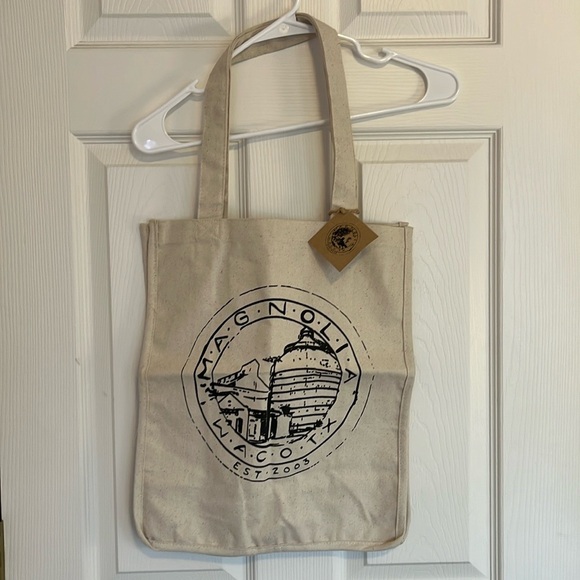 Magnolia Waco, TX Natural/ Ivory & Black Reusable Canvas Tote Market Bag - NWT - Picture 12 of 12